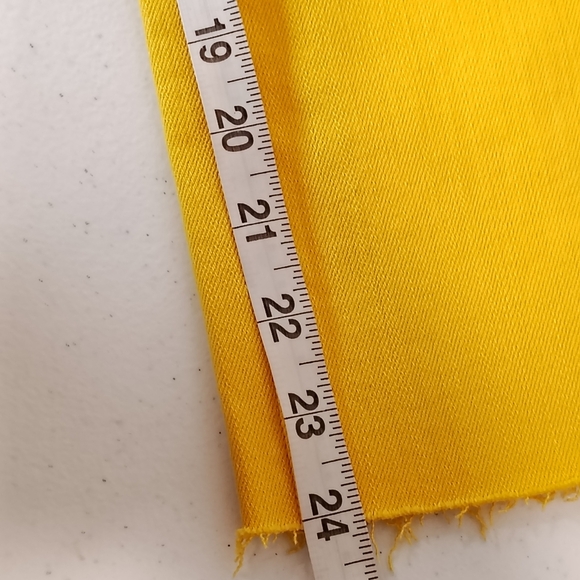JUDY BLUE Bright Yellow Braided Waist Wide Cropped Denim Jeans SIZE 3/26 Artsy - Picture 11 of 11